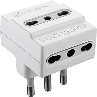 ADATTATORE TRIPLO 16 A 2P+T - prese 10/16A 2P+T pz. 1. Prezzo per Pezzo.