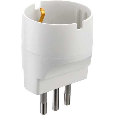 ADATTATORE SEMPLICE SCHUKO 16 A 2P+T - presa 10A 2P+T pz. 1. Prezzo per Pezzo.