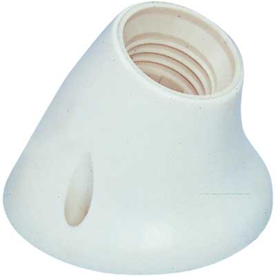 PORTALAMPADA DA PARETE E27 Bianco pz. 1. Prezzo per Pezzo.