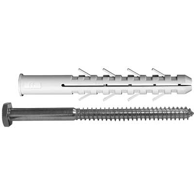TASSELLO PROLUNGATO CON TIRAFONDO Ø 12x160 - vite8x160 pz. 4. Prezzo per Pezzo.
