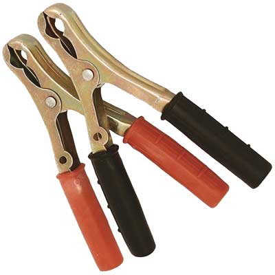 COPPIA PINZE PER CAVI BATTERIA 90 Amp - mm 145 cp 2. Prezzo per Pezzo.