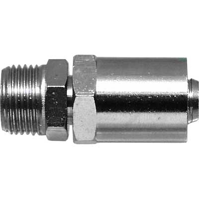 ATTACCO MASCHIO CON PORTAGOMMA Ø mm 8x17 - Fil. 1/4" pz. 1. Prezzo per Pezzo.