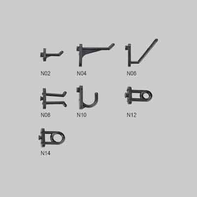 GANCIO PER PANNELLO FORATO A molla mm 35 pz. 10. Prezzo per Pezzo.