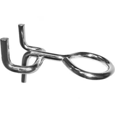 GANCIO PER PANNELLO FORATO TIPO 'OCCHIOLO' Pz. 10. Prezzo per Pezzo.